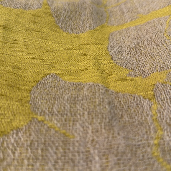 Zara Yellow Cream Mini burlap mini Skirt - Picture 5 of 10